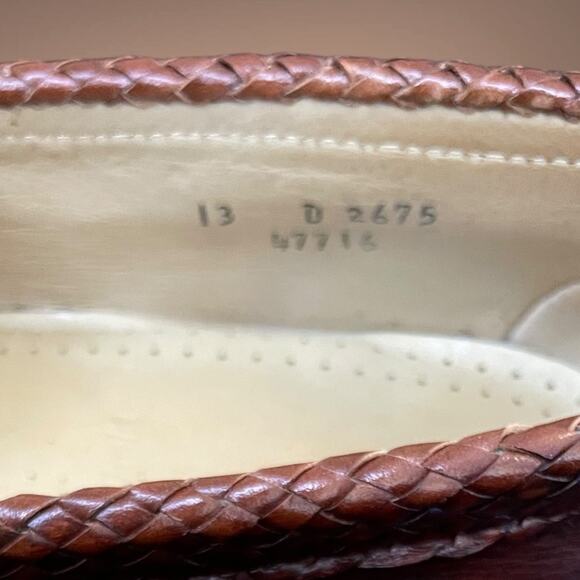 Men's 13D ALLEN EDMONDS Maxfield Dark Chili Leather Tassel Loafers With Box EUC - Picture 9 of 11